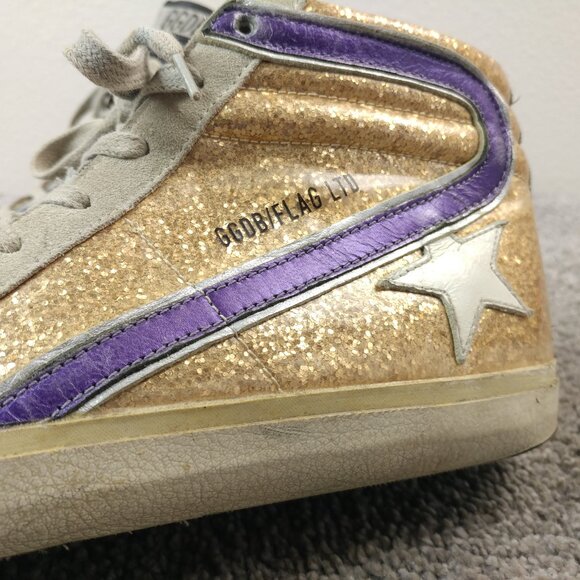 Golden Goode Slide Flag LTD Sneakers Distressed Designer Skate Shoes - Picture 4 of 16